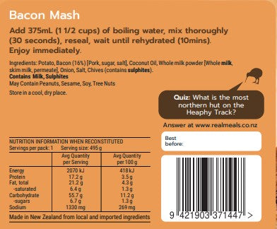 Real Meals - Bacon Mash
