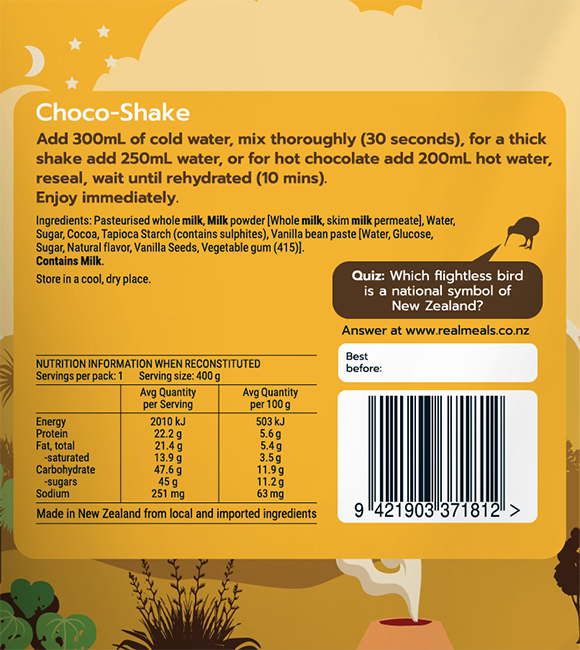 Real Meals - Choco-Shake