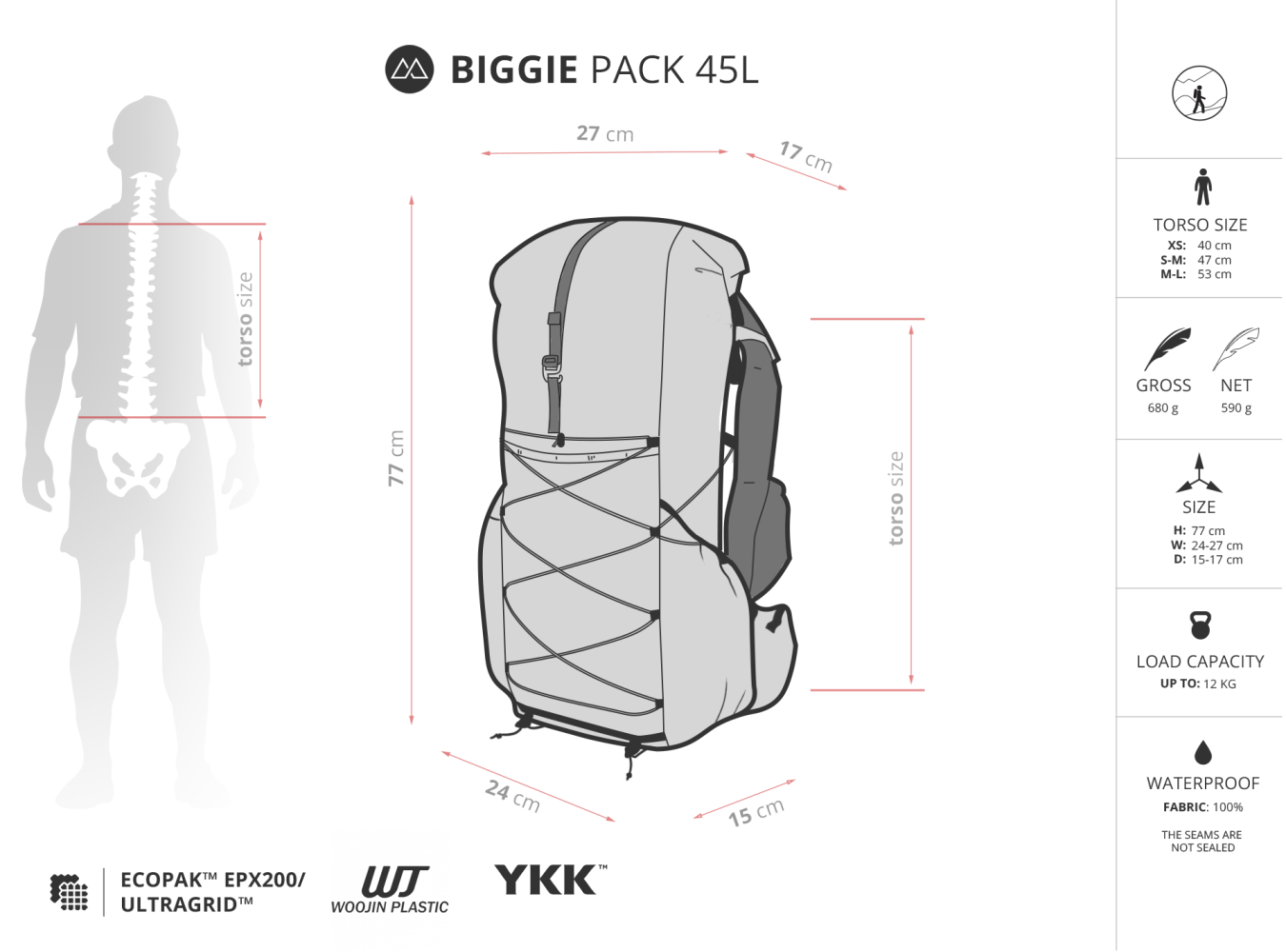 Liteway Biggie 45L Pack