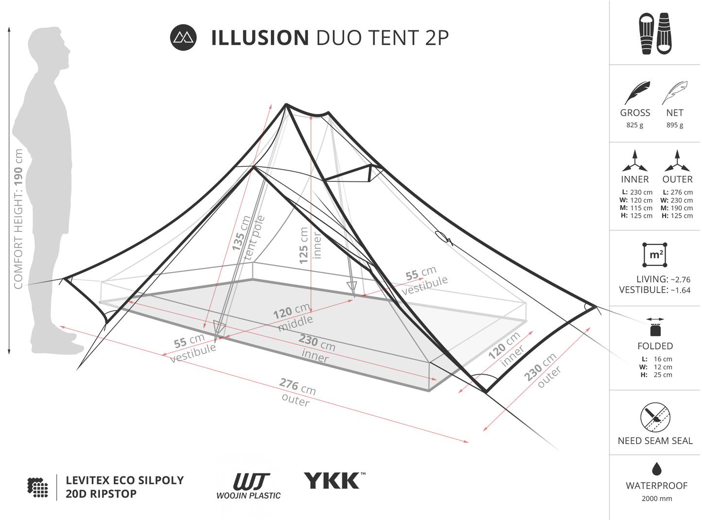 Liteway Illusion 2 Person Tent