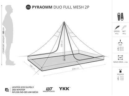 Liteway Pyramid 2 Person Mesh