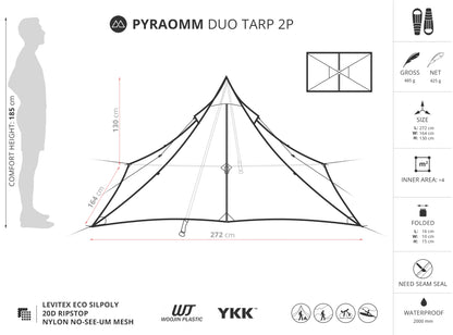 Liteway Pyramid 2 Person Tarp