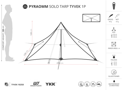Liteway Tyvek Pyramid Tarp 1 Person
