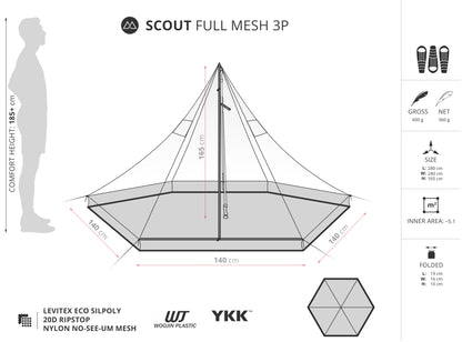 Liteway Scout 3 Person Mesh
