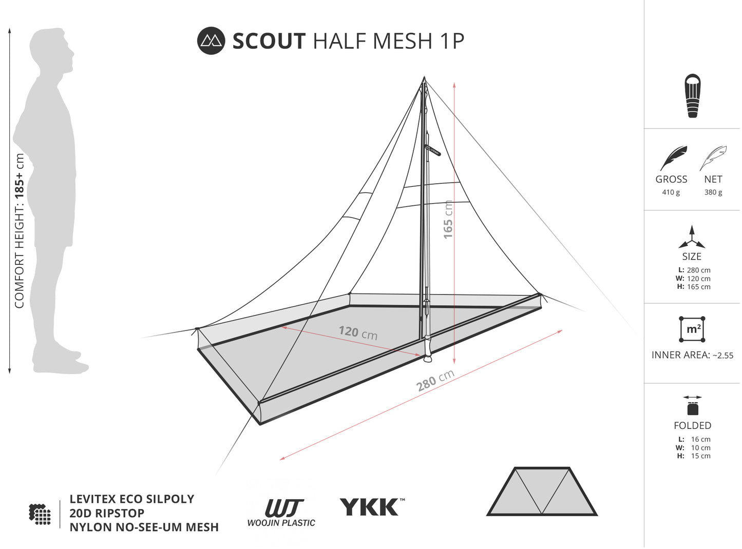Liteway Scout 1 Person Mesh