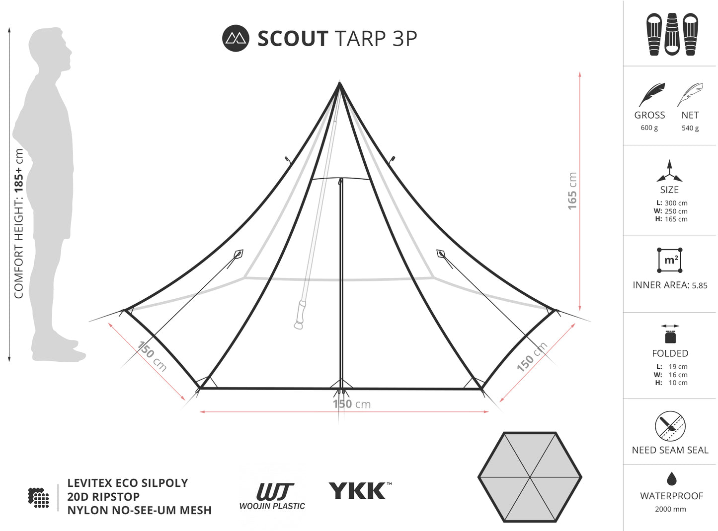 Liteway Scout 3 Person Tarp