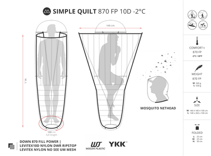 Liteway Simple Quilt 870 FP 10D -2°C